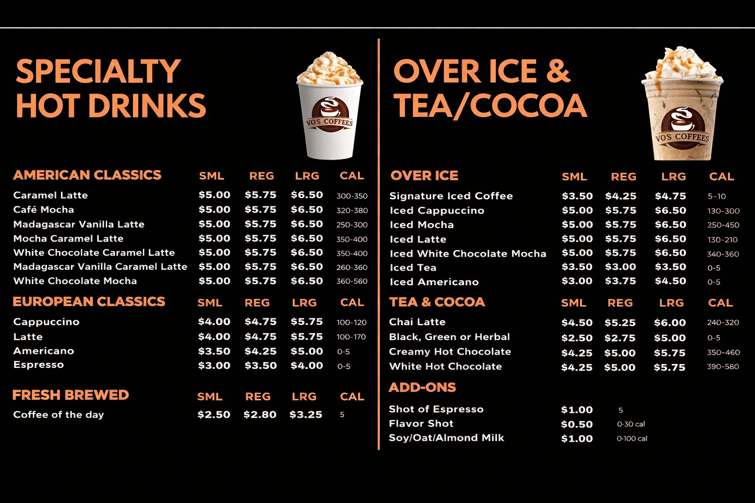 Menu Card 1